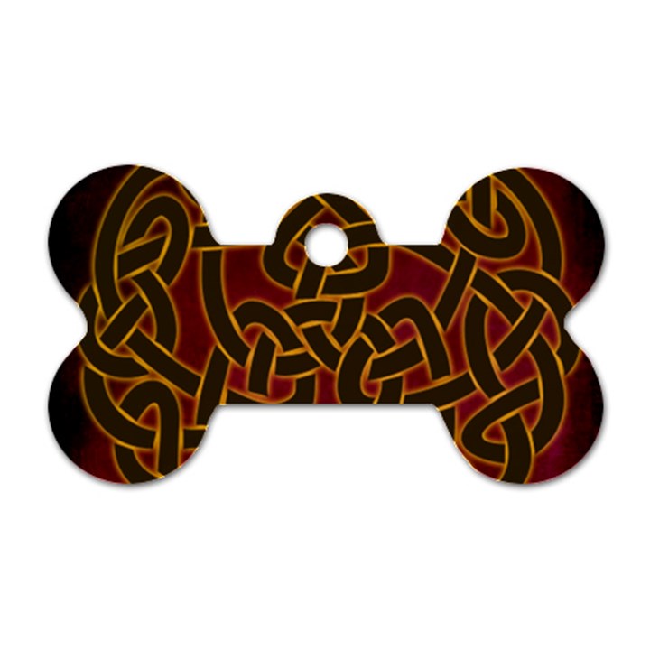 Celtic Spiritual Pattern Art Dog Tag Bone (One Side)