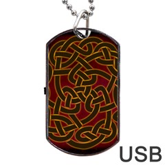 Celtic Spiritual Pattern Art Dog Tag USB Flash (One Side)