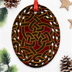 Celtic Spiritual Pattern Art Ornament (Oval Filigree)