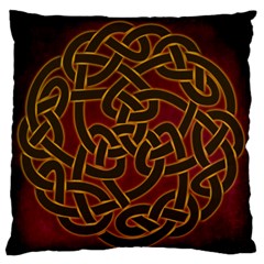 Celtic Spiritual Pattern Art Large Flano Cushion Case (One Side)