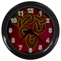 Celtic Spiritual Pattern Art Wall Clock (black) by Pakrebo