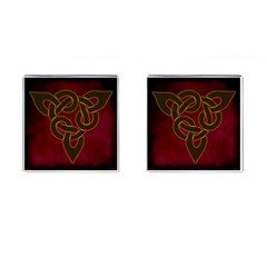 Celtic Spiritual Pattern Art Cufflinks (square) by Pakrebo