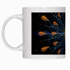 Explosion Fireworks Flare Up White Mugs by Pakrebo