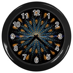 Explosion Fireworks Flare Up Wall Clock (black) by Pakrebo