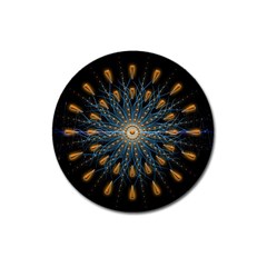 Explosion Fireworks Flare Up Magnet 3  (round) by Pakrebo