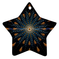 Explosion Fireworks Flare Up Star Ornament (two Sides) by Pakrebo