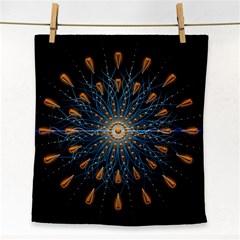 Explosion Fireworks Flare Up Face Towel by Pakrebo