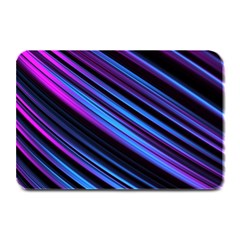 Blue Abstract Lines Pattern Light Plate Mats by Pakrebo