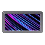 Blue Abstract Lines Pattern Light Memory Card Reader (Mini) Front