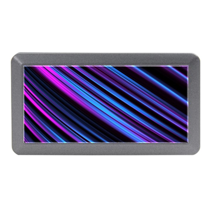 Blue Abstract Lines Pattern Light Memory Card Reader (Mini)