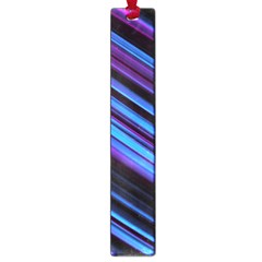 Blue Abstract Lines Pattern Light Large Book Marks by Pakrebo