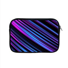 Blue Abstract Lines Pattern Light Apple Macbook Pro 15  Zipper Case by Pakrebo