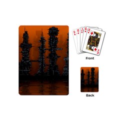 Skyline Future Graphic Sketchbook Playing Cards Single Design (mini) by Pakrebo