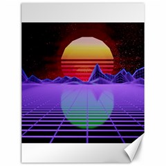 Synthwave Retrowave Synth Canvas 12  X 16  by Pakrebo