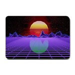 Synthwave Retrowave Synth Small Doormat  24 x16  Door Mat