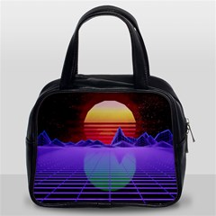 Synthwave Retrowave Synth Classic Handbag (two Sides) by Pakrebo