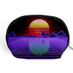 Synthwave Retrowave Synth Accessory Pouch (Medium) Front