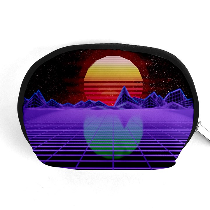 Synthwave Retrowave Synth Accessory Pouch (Medium)