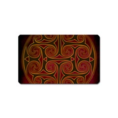 Celtic Spiritual Pattern Art Magnet (name Card) by Pakrebo