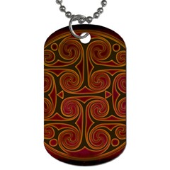 Celtic Spiritual Pattern Art Dog Tag (two Sides) by Pakrebo