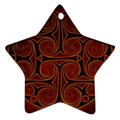 Celtic Spiritual Pattern Art Star Ornament (two Sides) by Pakrebo