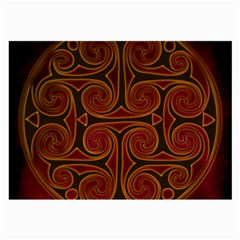 Celtic Spiritual Pattern Art Large Glasses Cloth by Pakrebo