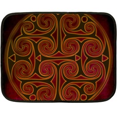 Celtic Spiritual Pattern Art Double Sided Fleece Blanket (mini)  by Pakrebo