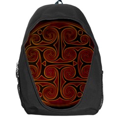 Celtic Spiritual Pattern Art Backpack Bag by Pakrebo