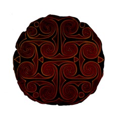 Celtic Spiritual Pattern Art Standard 15  Premium Round Cushions by Pakrebo