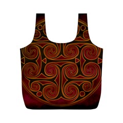 Celtic Spiritual Pattern Art Full Print Recycle Bag (m) by Pakrebo