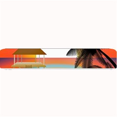 Sunset Beach Beach Palm Ocean Small Bar Mats by Pakrebo