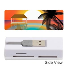 Sunset Beach Beach Palm Ocean Memory Card Reader (stick) by Pakrebo