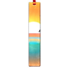 Sunset Beach Beach Palm Ocean Large Book Marks by Pakrebo