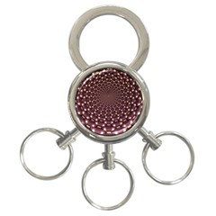 Background Sphere Balls Reflection 3-ring Key Chain by Pakrebo