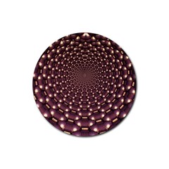 Background Sphere Balls Reflection Rubber Coaster (round)  by Pakrebo