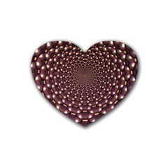 Background Sphere Balls Reflection Heart Coaster (4 Pack) 