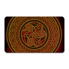 Celtic Spiritual Pattern Art Magnet (rectangular) by Pakrebo