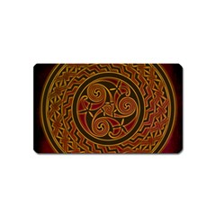 Celtic Spiritual Pattern Art Magnet (name Card) by Pakrebo