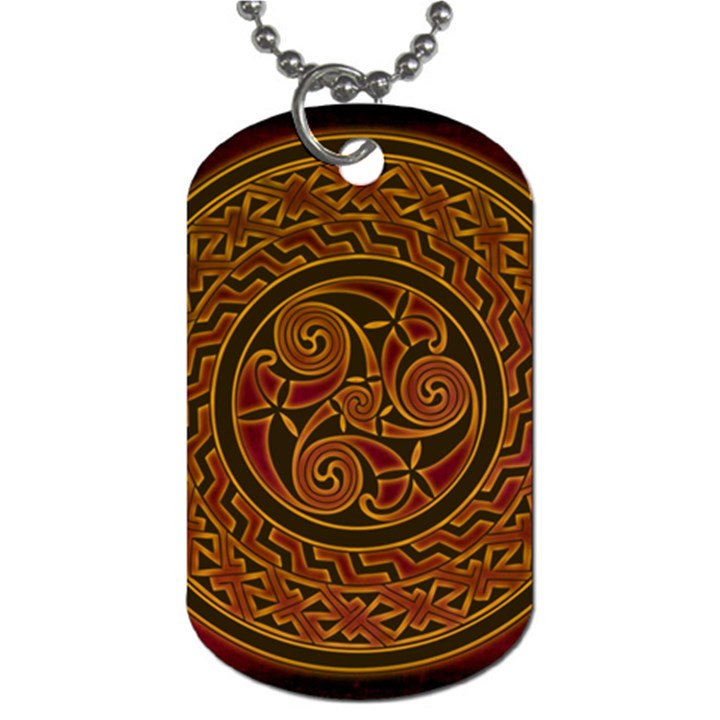 Celtic Spiritual Pattern Art Dog Tag (Two Sides)