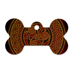 Celtic Spiritual Pattern Art Dog Tag Bone (one Side) by Pakrebo