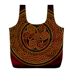 Celtic Spiritual Pattern Art Full Print Recycle Bag (l)