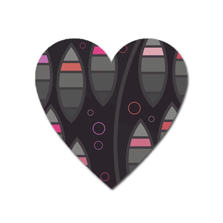 Background Blacks Pinks Heart Magnet