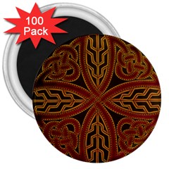 Celtic Spiritual Pattern Art 3  Magnets (100 Pack) by Pakrebo