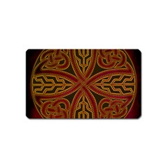 Celtic Spiritual Pattern Art Magnet (name Card) by Pakrebo