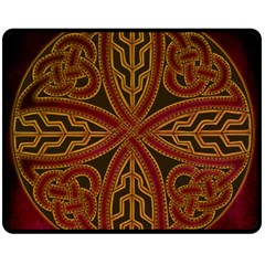 Celtic Spiritual Pattern Art Fleece Blanket (medium)  by Pakrebo