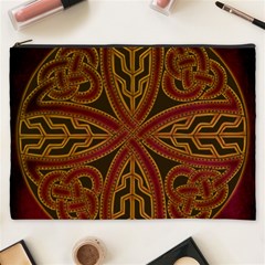 Celtic Spiritual Pattern Art Cosmetic Bag (xxxl) by Pakrebo