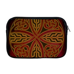 Celtic Spiritual Pattern Art Apple Macbook Pro 17  Zipper Case by Pakrebo