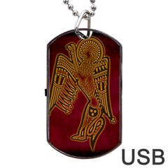 Celtic Spiritual Pattern Art Dog Tag Usb Flash (one Side) by Pakrebo