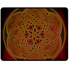 Celtic Spiritual Pattern Art Fleece Blanket (medium)  by Pakrebo