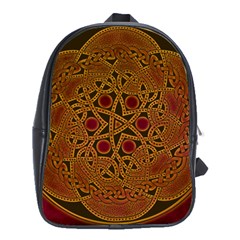 Celtic Spiritual Pattern Art School Bag (xl) by Pakrebo